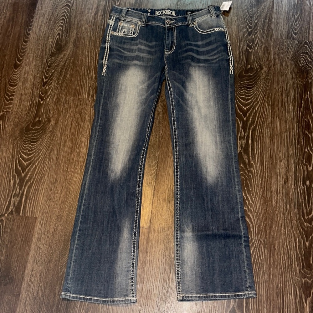 NWT Rock and Roll womens jeans 33x34